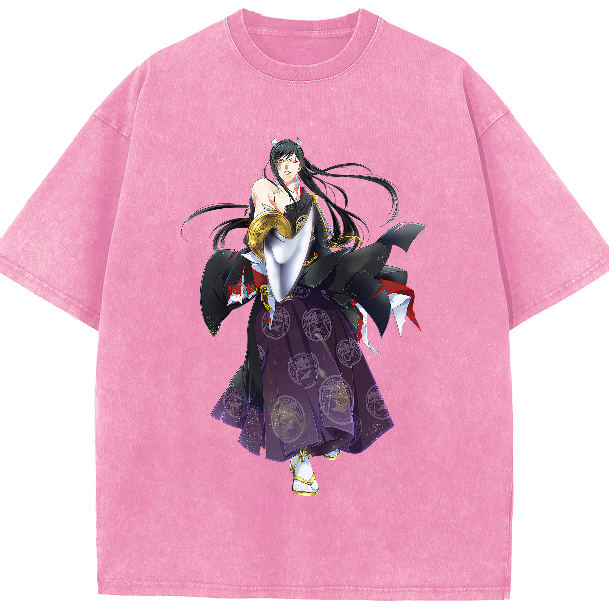 （画像用） 刀剣乱舞 Touken Ranbu 綿100% ヴィンテージ風 半袖Tシャツ（フロントプリント）